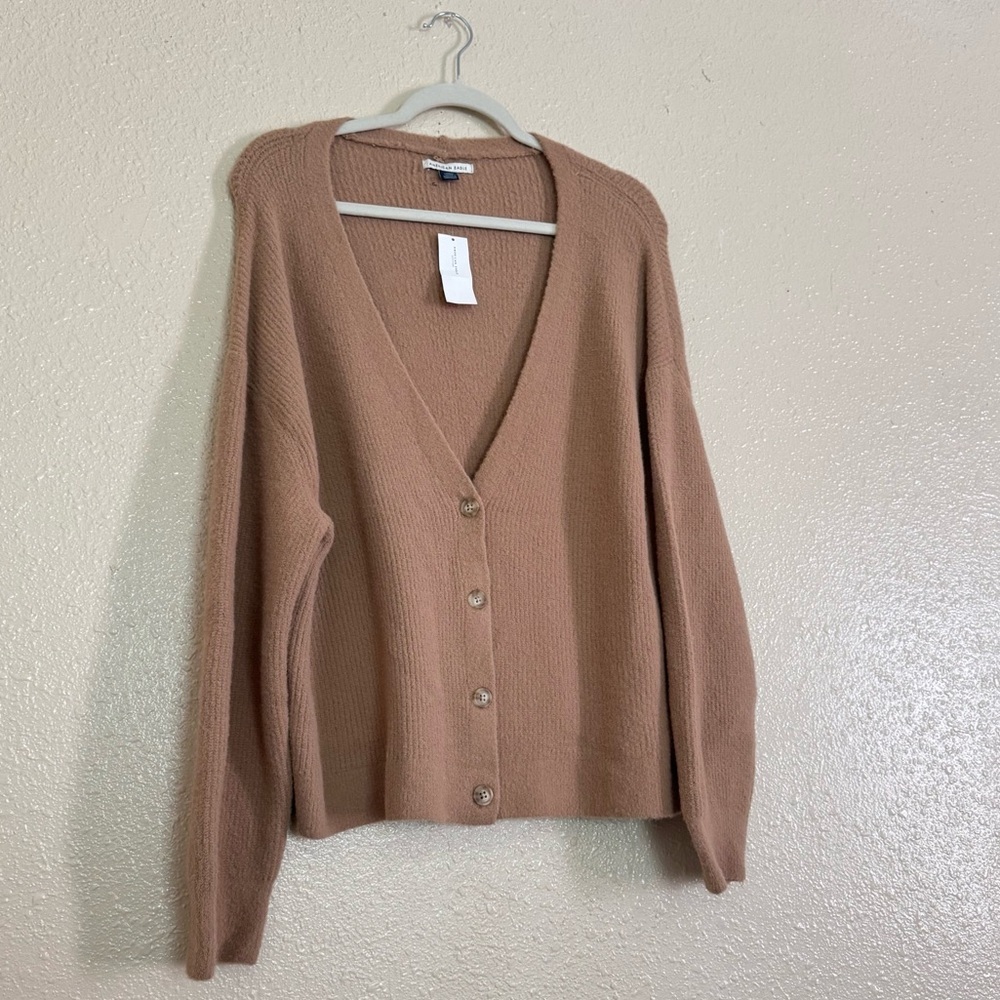 American Eagle Camel Tan Button Down Cardigan Swe… - image 5